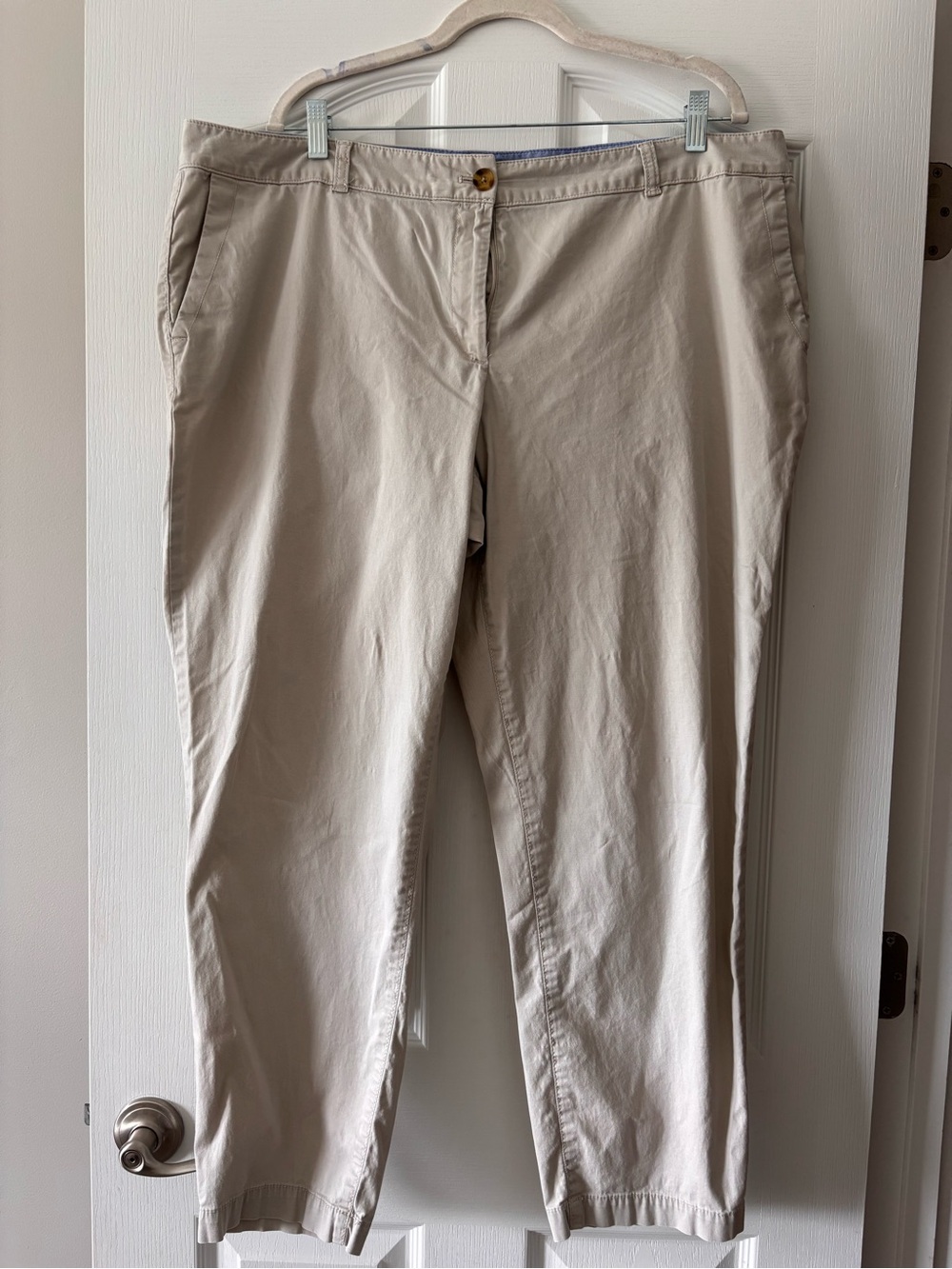 Talbots Light Beige Chino Pants - Classic Straight Fit